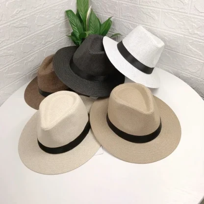 Casual Sunshade Fedora Hat - Image 2