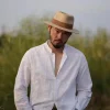 Wide Brim Summer Fedora Hat - Image 2
