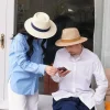 Wide Brim Summer Fedora Hat