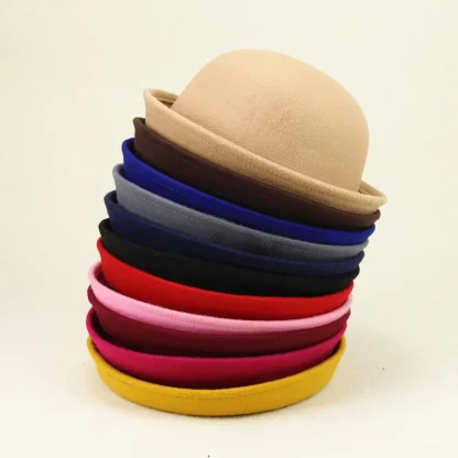 Solid Color Dome Fedora - Image 6