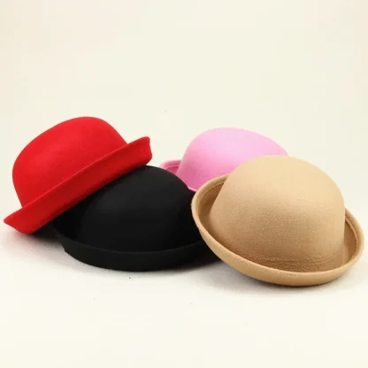 Solid Color Dome Fedora - Image 4